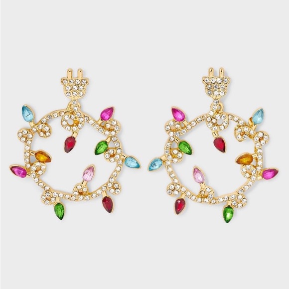 SUGARFIX BaubleBar Merry and Bright
Wreath Lights Earrings Christmas NWT - Picture 1 of 7